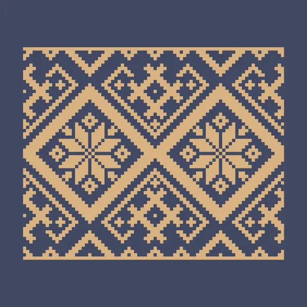 Ukrayna sınır desenli element. Blok yazdırma ya da dövme tasarımı için şablon. Çiçek geometrik dekor