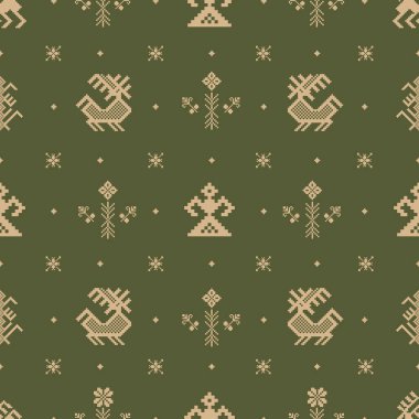 Etnik kabile geçmişi. Kusursuz kabile düzeni. Halk nakışı, geleneksel geometrik süs. Kumaş, tekstil, baskı, halı vs. için tasarım