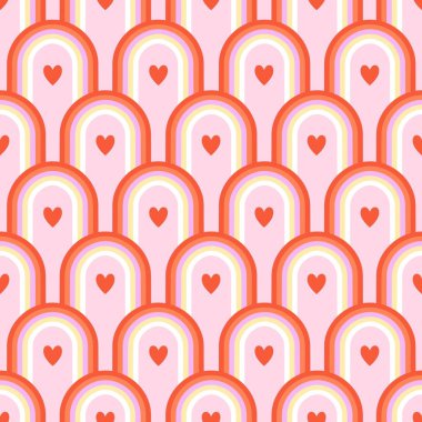 Sevgililer Günü 'nüz kutlu olsun. Tatil kartpostalı, davetiye, etiket vs. için sevimli vektör illüstrasyonu.