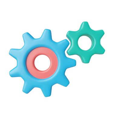 This is Services 3D Render Illustration Icon, high resolution jpg file, isolated on a white background