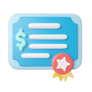 This is Shares 3D Render Illustration Icon, high resolution jpg file, isolated on a white background