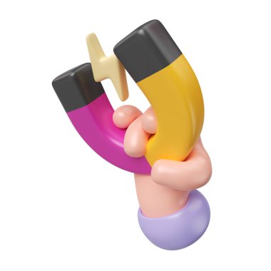 This is Business Attraction 3D Render Illustration Icon, high resolution jpg file, isolated on a white background