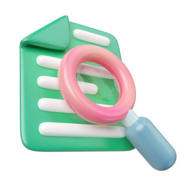This is Seo 3D Render Illustration Icon, high resolution jpg file, isolated on a white background