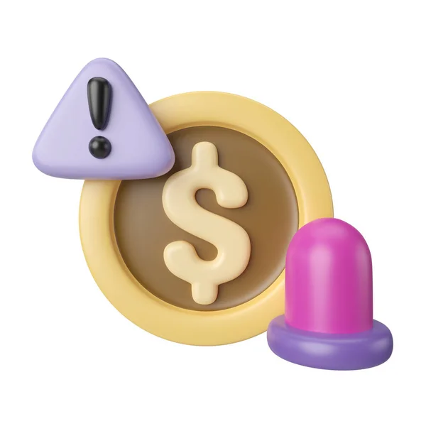 Emergency Fund Render Illustration Icon High Resolution Jpg File Isolated — 스톡 사진