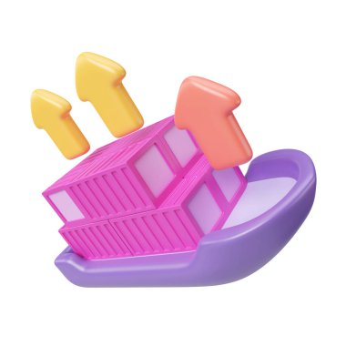 Bu 3D Render Resmetme Simgesi, yüksek çözünürlüklü jpg dosyası, beyaz arkaplanda izole edilmiş