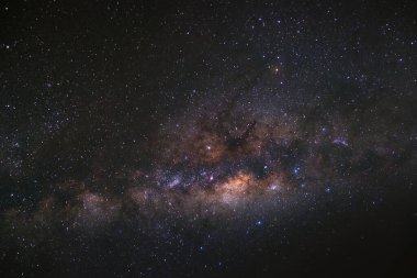 Samanyolu galaksisinin phitsanulok Tayland, açıkça. Uzun pozlama photograph.with tahıl