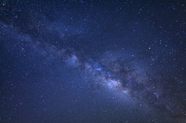 Samanyolu galaksisinin phitsanulok Tayland, açıkça. Uzun pozlama photograph.with tahıl