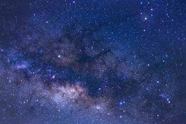 Samanyolu yıldız ve evrenin uzay tozu ile yakın çekim