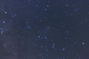 Kainatta yıldızlar ve uzay tozuyla Samanyolu Galaksisi