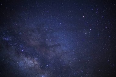 Samanyolu yıldız ve evrenin uzay tozu ile yakın çekim