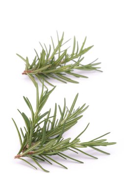 Beyaz arkaplanda biberiye izole edildi