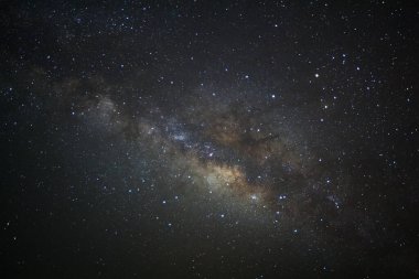 Kainatta yıldızlar ve uzay tozuyla Samanyolu Galaksisi