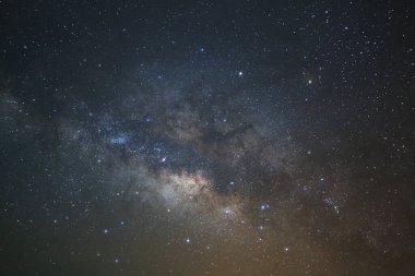 Samanyolu yıldız ve evrenin uzay tozu ile yakın çekim