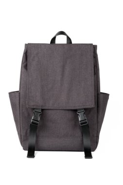 Beyaz üzerine siyah şehir sırt çantası