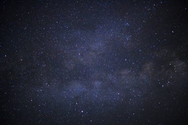 Samanyolu yıldız ve evrenin uzay tozu ile yakın çekim 