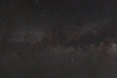 Kainatta yıldızlar ve uzay tozuyla Samanyolu Galaksisi