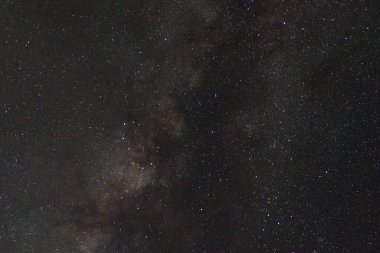 Kainatta yıldızlar ve uzay tozuyla Samanyolu Galaksisi