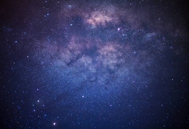 Samanyolu, uzun pozlama fotoğraf, grai ile yakın çekim