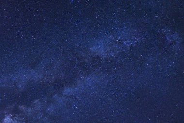 Kainatta yıldızlar ve uzay tozuyla Samanyolu Galaksisi