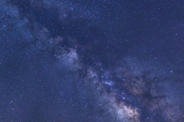 Kainatta yıldızlar ve uzay tozuyla Samanyolu Galaksisi