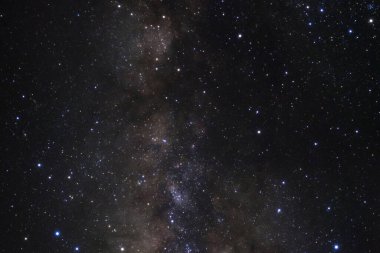 Samanyolu yıldız ve evrenin uzay tozu ile yakın çekim