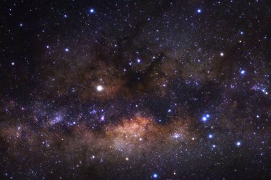 Samanyolu yıldız ve evrenin uzay tozu ile yakın çekim