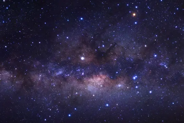 Samanyolu yıldız ve evrenin uzay tozu ile yakın çekim