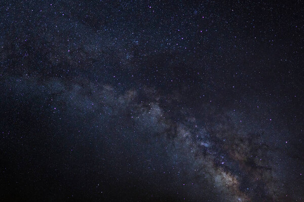 Звезды в космической пыли во Вселенной и галактике Млечный Путь 