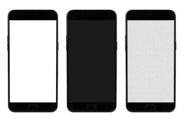 Modern akıllı telefon boş ekranda maket için