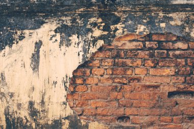 Çatlak, eskimiş duvar arka planı. Desenli arkaplan