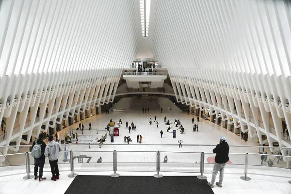 Nowy Jork Stany Zjednoczone Października 2022 Widok Wnętrza Oculusa World — Zdjęcie stockowe