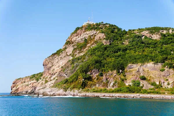 Utsikten Över Den Konstgjorda Havsmuren Vid Berget Faro Nära Mazatlan — Stockfoto