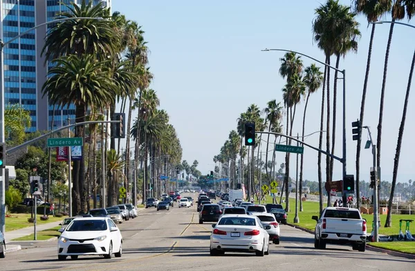 Long Beach Kalifornia Stany Zjednoczone Listopada 2022 Widok Ruch Uliczny — Zdjęcie stockowe