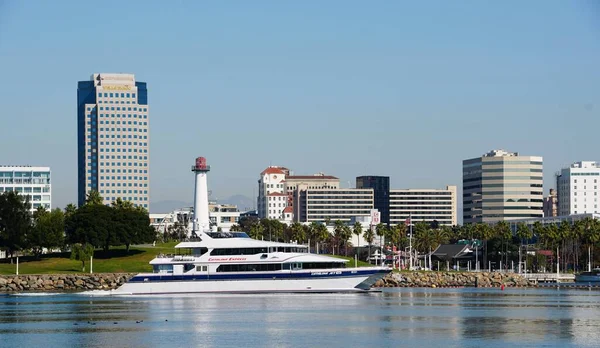 Long Beach Kalifornia Stany Zjednoczone Listopada 2022 Catalina Express Łódź — Zdjęcie stockowe