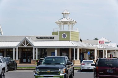 Rehoboth Beach, Delaware, ABD - 18 Haziran 2023 Yanki Mum mağazasının ön manzarası