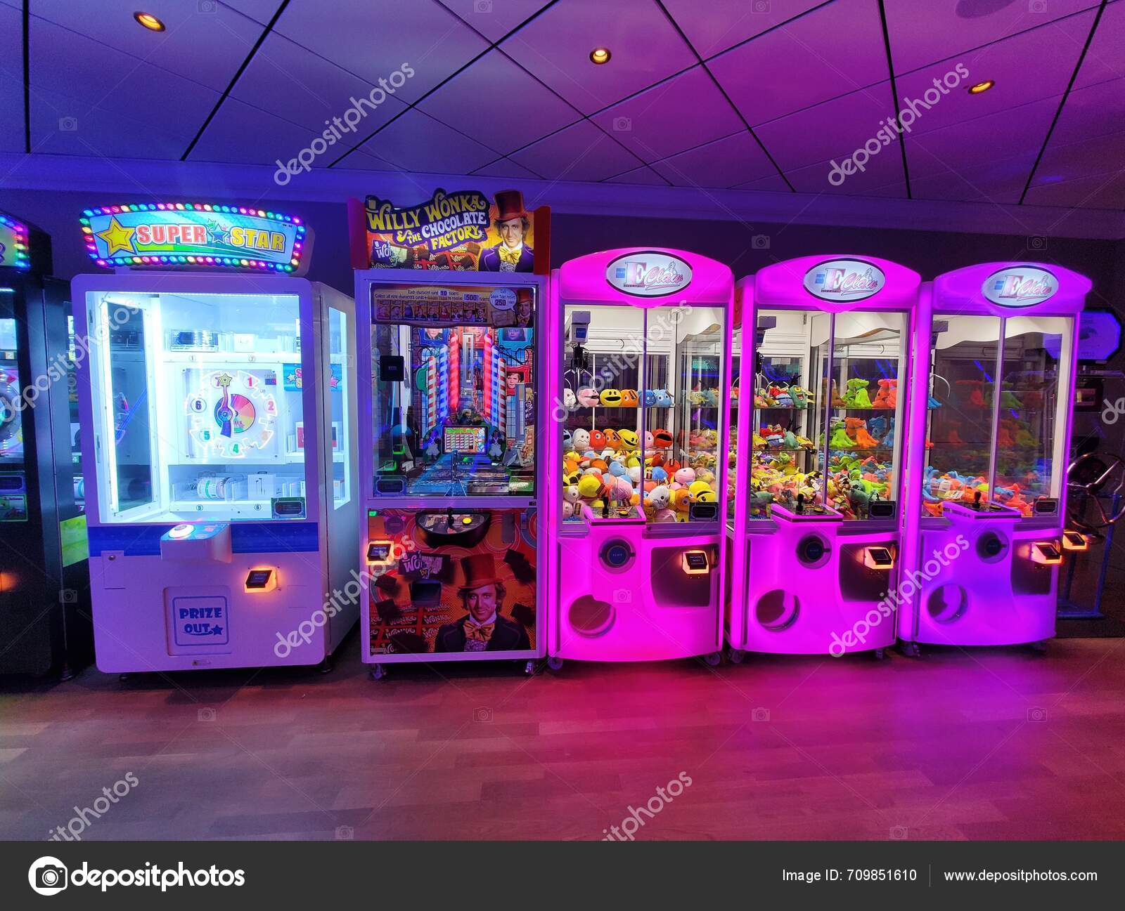 Miami Florida February 2024 Variety Arcade Prize Game Machines