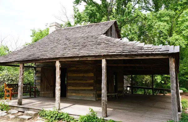 Old Wooden Home San Antonio Botanical Gardens Texas — Stock Photo, Image