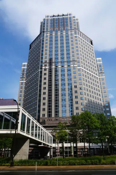 stock image Minneapolis, Minnesota, U.S.A - July 12, 2024 - The view of SPS Tower on a sunny day