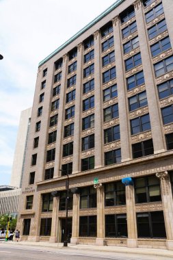 Minneapolis, Minnesota, ABD - 13 Temmuz 2024 - Minneapolis Grain Exchange binası