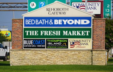 Rehoboth Sahili, Delaware, ABD - 18 Ağustos 2024 Rehoboth Kapısı 'nın amblemi.