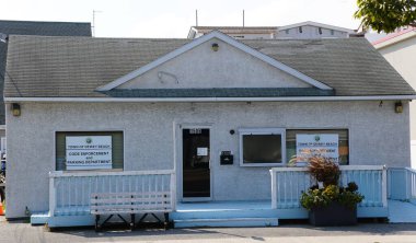 Dewey Beach, Delaware, U.S.A - September 15, 2024 - The Code Enforcement and Parking Department office clipart