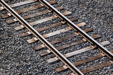 Wilmington, Delaware, ABD 'deki bir tren yolunun üst tarafı.