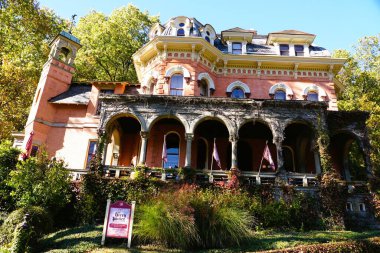 Jim Thorpe, Pennsylvania, ABD - 19 Ekim 2024 Harry Packer 'ın tarihi evi