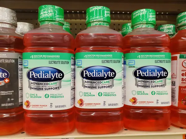 Wilmington, Delaware, ABD - 18 Mart 2025 - Elektrolit çözeltisi için 