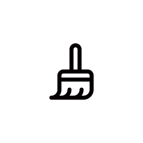 Pulire App Spazzatura Outline Icona Logo Illustrazione — Vettoriale Stock