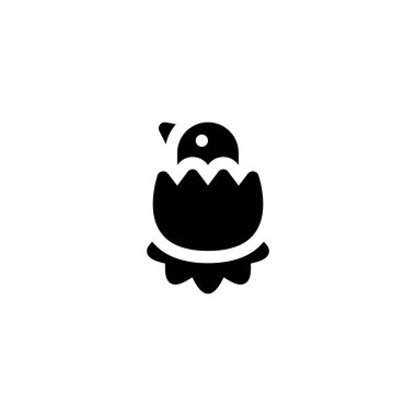 Chicks hatch from eggs Icon, Logo, and illustration Vector