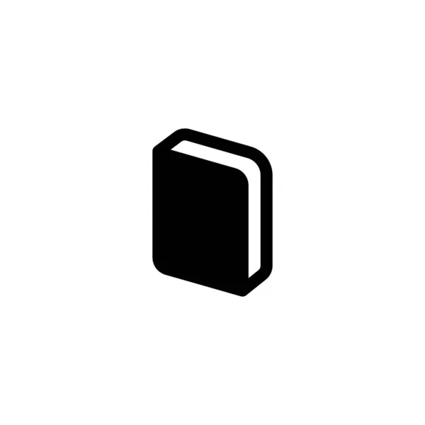 Книжковий Стенд Гліф Значок Суцільного Стилю Ілюстрація Вектор — стоковий вектор