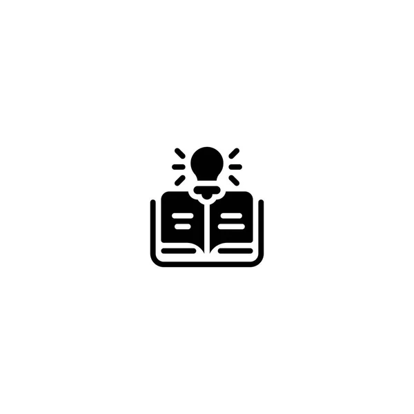 Kitaplar Yenilikler Fikirlerle Doludur Simge Logo Illüstrasyon Vektörü — Stok Vektör