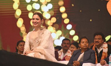 Burdwan, Purba Bardhaman District, West Bengal (India) - 28.01.2025: Indian actress Tamannaah Bhatia was present as the chief guest at the inaugural ceremony of 