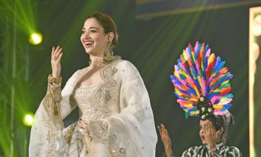 Burdwan, Purba Bardhaman District, West Bengal (India) - 28.01.2025: Indian actress Tamannaah Bhatia was present as the chief guest at the inaugural ceremony of 